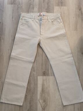 Levi's 501 Straight Men's Jeans in Light Cream